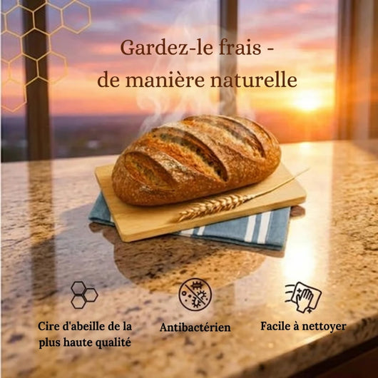 Sac en cire d'abeille - Pain frais et savoureux après 7 jours